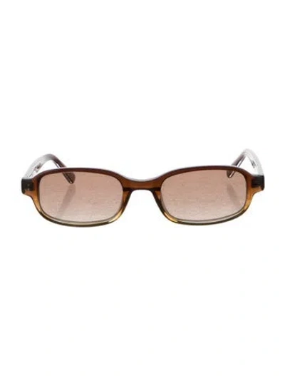 Pre-owned Dmy By Dmy Square Gradient Sunglasses In Brown