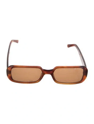 Pre-owned Dmy By Dmy Square Tinted Sunglasses In Brown