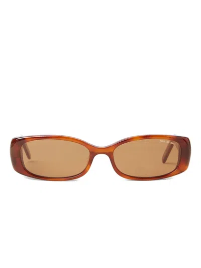 Dmy By Dmy Tortoiseshell Rectangular Sunglasses