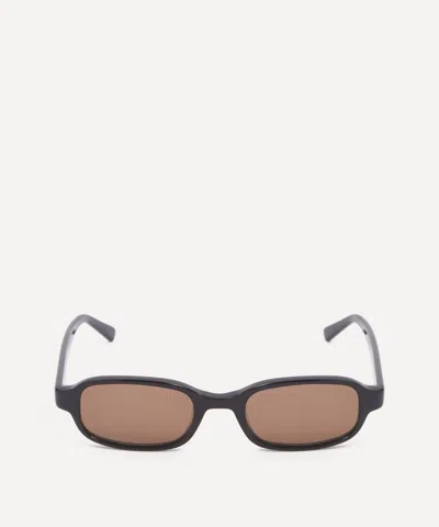 Dmy By Dmy Women's Margot Black Rectangle Sunglasses