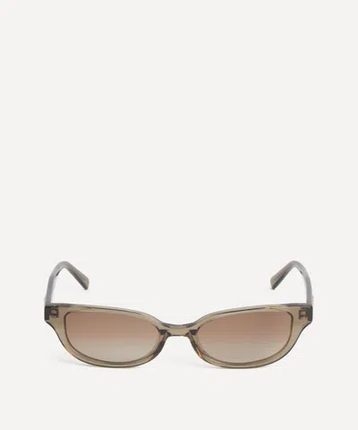 Dmy By Dmy Women's Romi Transparent Rectangular Sunglasses