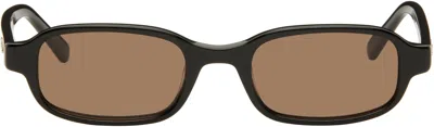 Dmy Studios Margot Squared Acetate Sunglasses In Black,brown