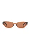 Dmy Studios Exclusive Suki Square-frame Acetate Sunglasses In Brown