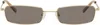 Dmy Studios Gold Olsen Sunglasses In Dark Grey