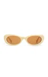 Dmy Studios Naomi Round-frame Acetate Sunglasses In Ivory