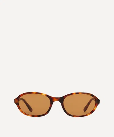 Dmy Studios Women's Bibi Round Havana Sunglasses