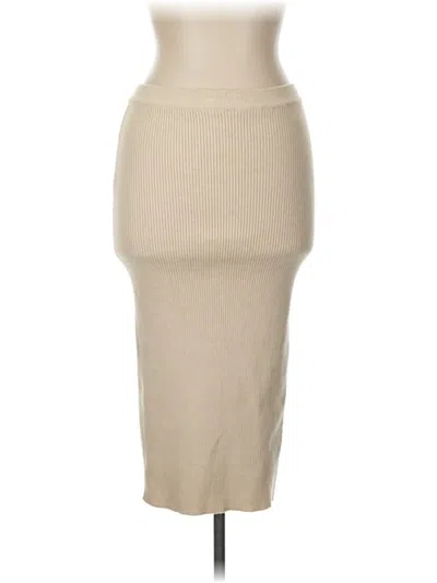Pre-owned Dna Couture Casual Skirt In Ivory