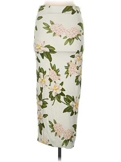 Pre-owned Dna Couture Casual Skirt In White