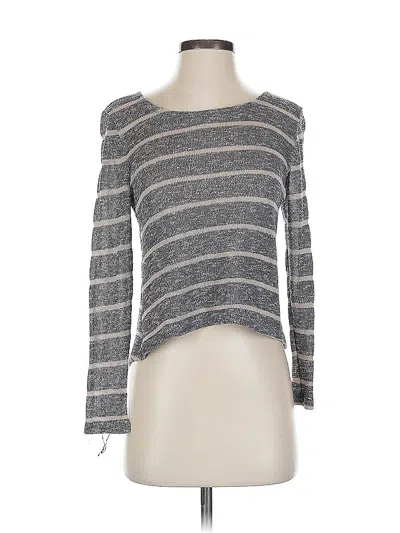 Pre-owned Dna Couture Long Sleeve T-shirt In Gray