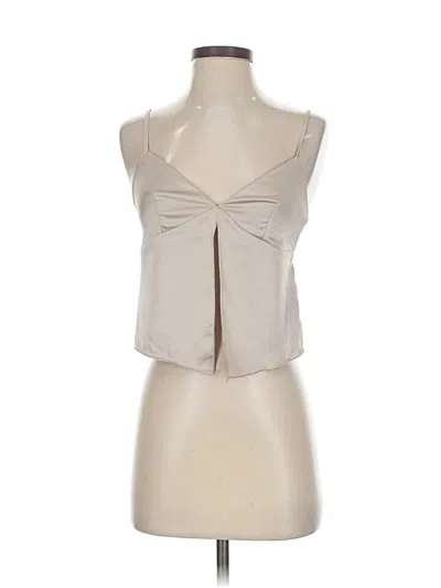 Pre-owned Dna Couture Sleeveless Blouse In Brown