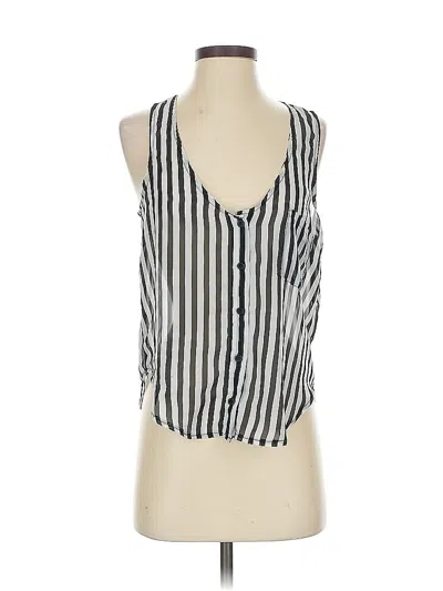 Pre-owned Dna Couture Sleeveless Blouse In Silver