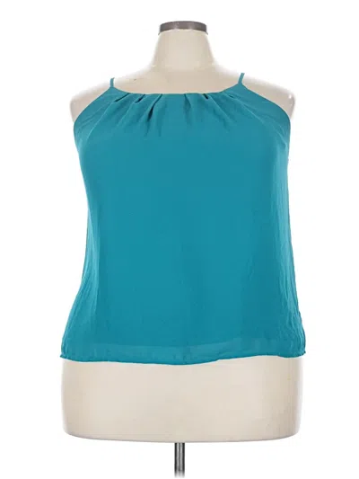 Pre-owned Dna Couture Sleeveless Blouse In Teal