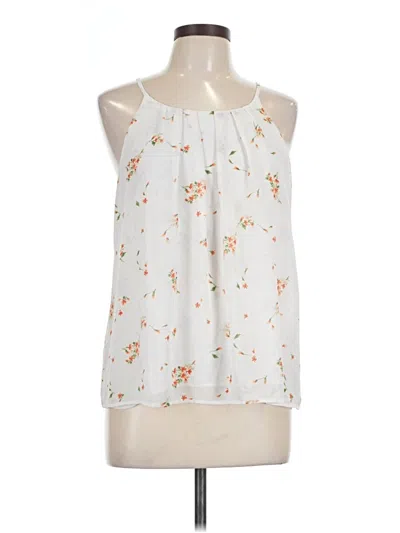 Pre-owned Dna Couture Sleeveless Blouse In White