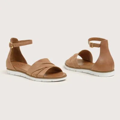 Dna Footwear Women's Leather Sandal In Tan In Multi