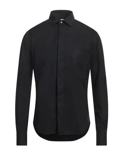 Dnl Man Shirt Black Size 15 ¾ Cotton