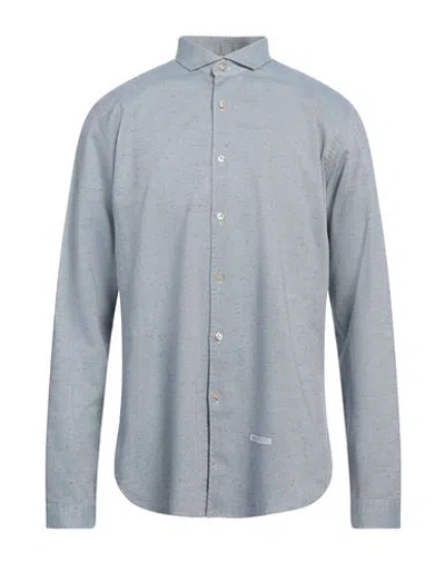 Dnl Man Shirt Blue Size 17 Cotton