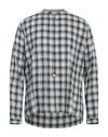 Dnl Man Shirt Grey Size 15 ¾ Tencel, Cotton In Grey
