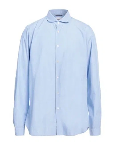 Dnl Man Shirt Light Blue Size 17 Cotton