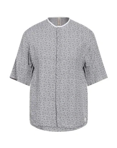 Dnl Man Shirt Light Grey Size 15 ½ Cotton, Viscose