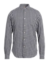 Dnl Man Shirt Midnight Blue Size 15 ¾ Cotton In Blue