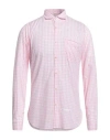 Dnl Man Shirt Pink Size 15 ¾ Cotton In Pink