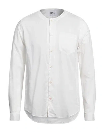 Dnl Man Shirt White Size 15 ¾ Cotton, Cupro