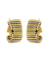 Dnu Bvlgari Bulgari 18k Two-tone Tubogas Earrings (authentic )