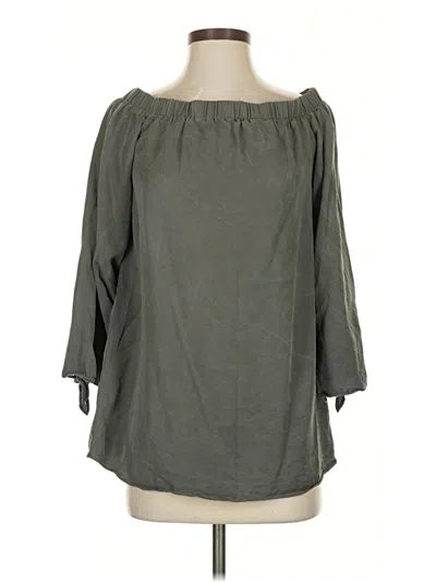 Pre-owned Do And Be 3/4 Sleeve Blouse In Gray