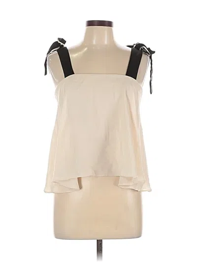 Pre-owned Do And Be Sleeveless Blouse In White