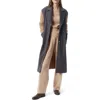 Do By Dee Ocleppo Adara Mixed Media Coat In Gray