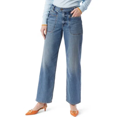 Do By Dee Ocleppo Astrid Straight Leg Utility Jeans In Blue