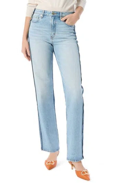 DO BY DEE OCLEPPO DO BY DEE OCLEPPO ATHENA SLOUCHY PIECED TWO-TONE STRAIGHT LEG JEANS