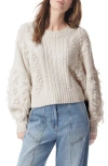 Do By Dee Ocleppo Cassia Fringe Cable Sweater In Brown