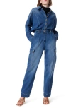 Do By Dee Ocleppo Denim Cargo Jumpsuit In Link Blue Denim