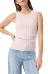 Do By Dee Ocleppo Dot Pointelle Stitch Sweater Tank In Neutral