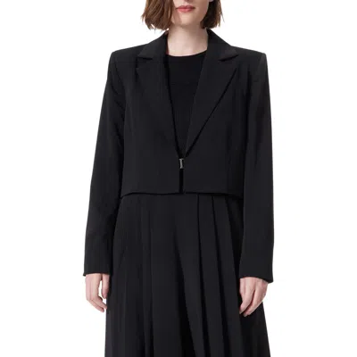 Do By Dee Ocleppo Drapey Sateen Crop Blazer In Black