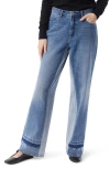 Do By Dee Ocleppo Fallon Two-tone Straight Leg Jeans In Blue