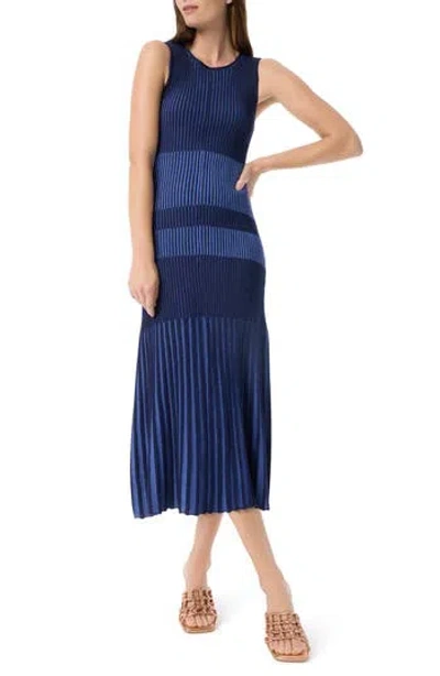 DO BY DEE OCLEPPO DO BY DEE OCLEPPO HARMONY COLORBLOCK PLEATED MIDI SWEATER DRESS
