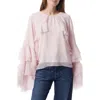 Do By Dee Ocleppo Jovanna Ruffle Top In Pink