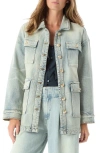 Do By Dee Ocleppo Letitia Patch Pocket Denim Jacket In Blue