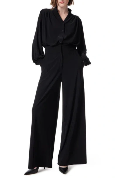 Do By Dee Ocleppo Long Sleeve Stretch Jersey Jumpsuit In Black