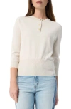 Do By Dee Ocleppo Tessa Henley Sweater In Almond Milk