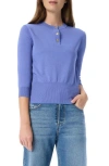 Do By Dee Ocleppo Tessa Henley Sweater In Baja Blue