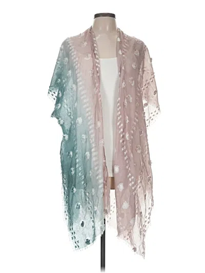 Pre-owned Do Everything In Love Kimono In Silver