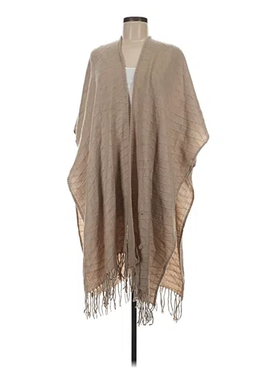 Pre-owned Do Everything In Love Poncho In Brown