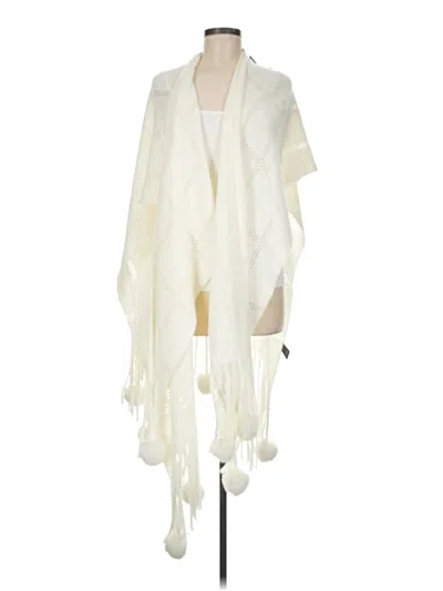 Pre-owned Do Everything In Love Poncho In Ivory