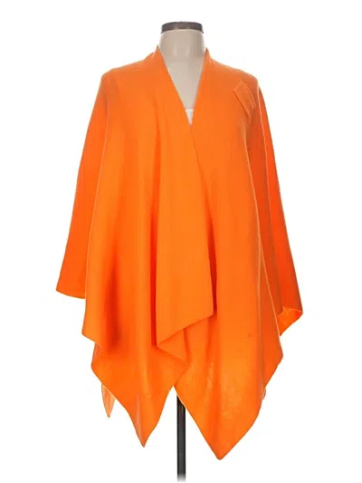 Pre-owned Do Everything In Love Poncho In Orange