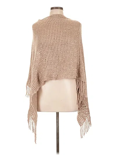 Pre-owned Do Everything In Love Poncho In Tan