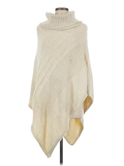 Pre-owned Do Everything In Love Poncho In White