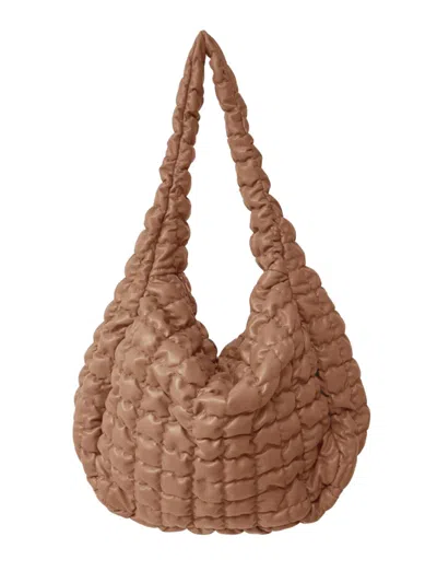 Do Everything In Love Women's Large Quilted Pu Bag In Camel In Brown